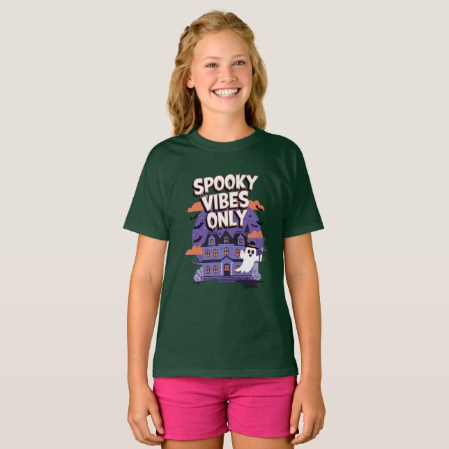 T-shirt Devis de saison éffrayante (Devant entier)