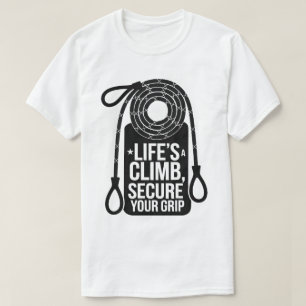 T-shirt Devis d'Escalade Aventure Typographie de corde aud