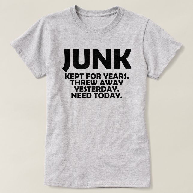 T-shirt Devis du collecteur de malles amusant (Design devant)