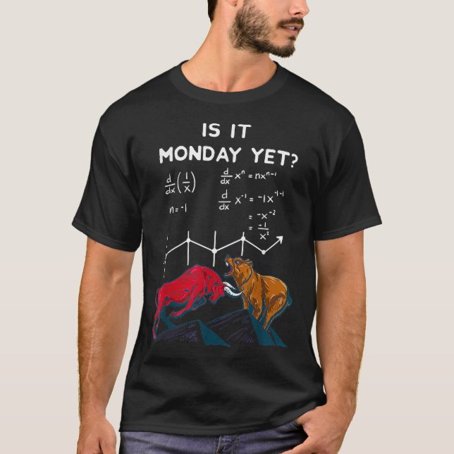 T-shirt Devis du marché stock Est-ce lundi mais drôle (Devant)