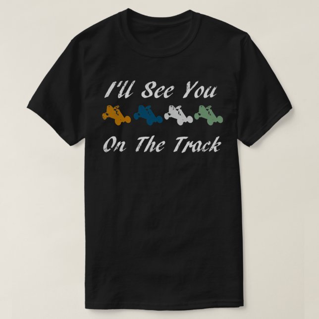 T-shirt Devis du moteur Fast Go Kart (Design devant)