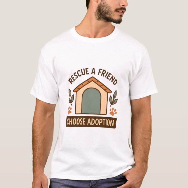 T-shirt Devis Empreinte de patte de sensibilisation à l'ad (Devant)