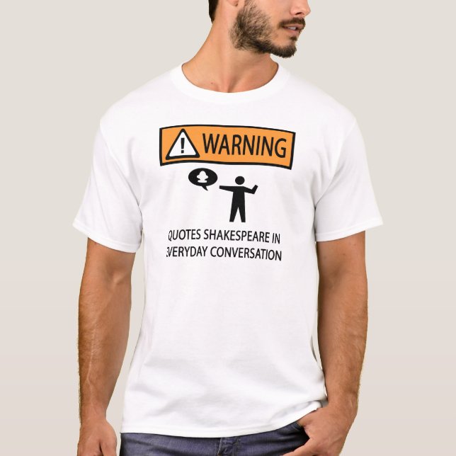 T-shirt Devis Shakespeare (Devant)