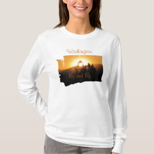 T-shirt devise de l'État de Washington, By et By