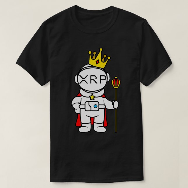 T-shirt Devise en cristal de pièce XRP pour l'astronaute d (Design devant)