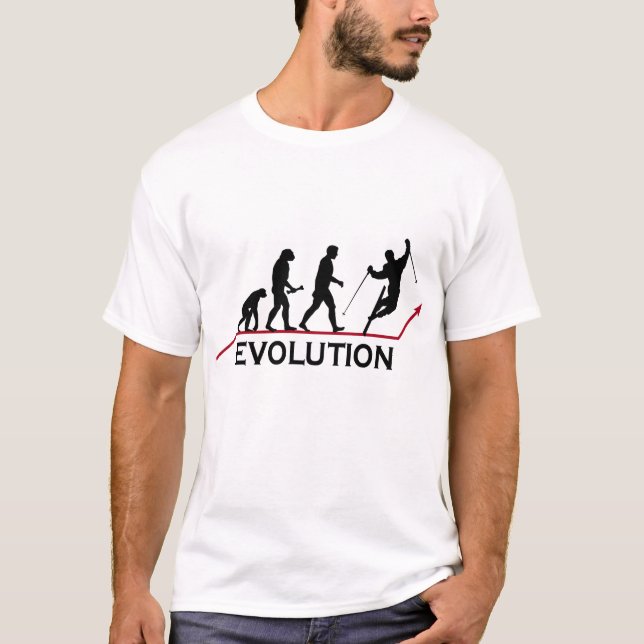 T-shirt d'évolution de ski (Devant)