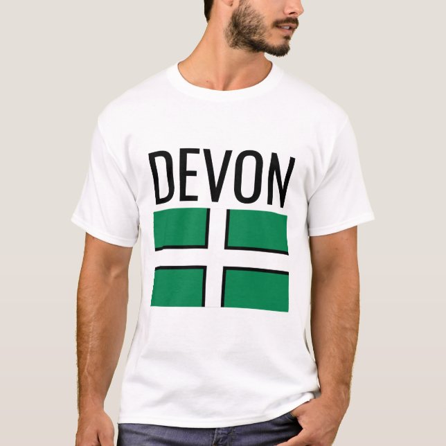 T-shirt Dévon // Drapeau du comté anglais (Devant)