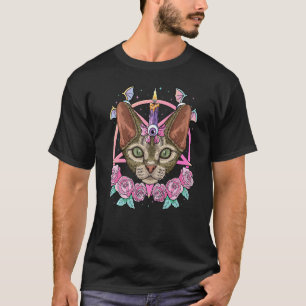 T-shirt Devon Rex Goth Pastel Païen Créatif Menhera Devon