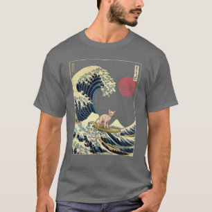 T-shirt Devon Rex Kanagawa Vague Japonaise de Surf