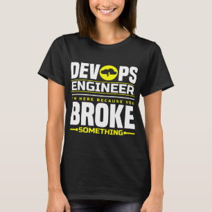 T-shirt DevOps Ingénieur Cloud Computing Software
