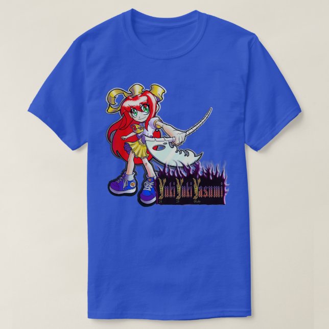 T-shirt Dévorée Par Japonaises Écolières Red Girl (Design devant)
