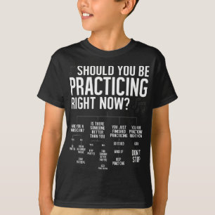 T-shirt Devrais-Tu Pratiquer ? Pour Bande De Marquage Ou O