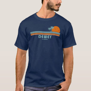 T-shirt Dewey Beach Delaware Sun Palm Trees