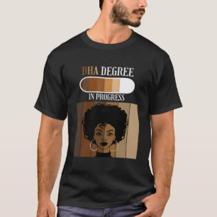 T-shirt Dha En Cours Candidat Au Doctorat Étudiant Noir A
