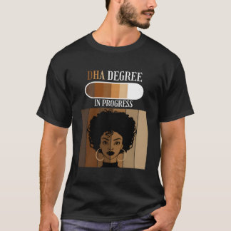 T-shirt Dha En Cours Candidat Au Doctorat Étudiant Noir A