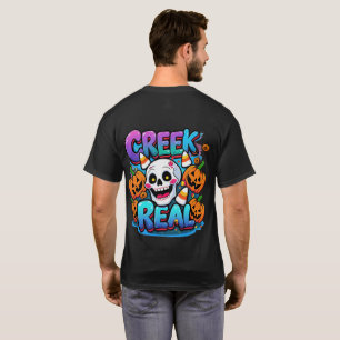 T-Shirt d'Halloween aux Oiseaux Big Eyed