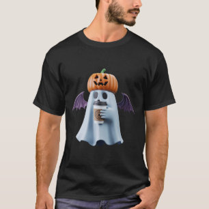 T-shirt d'Halloween avec adorable fantôme