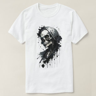 T-shirt d'Halloween en écorce de squelette