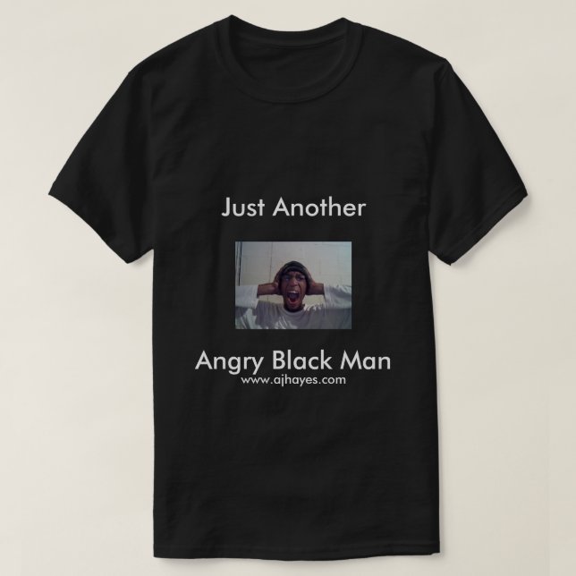T-shirt "d'homme de couleur fâché" (Design devant)