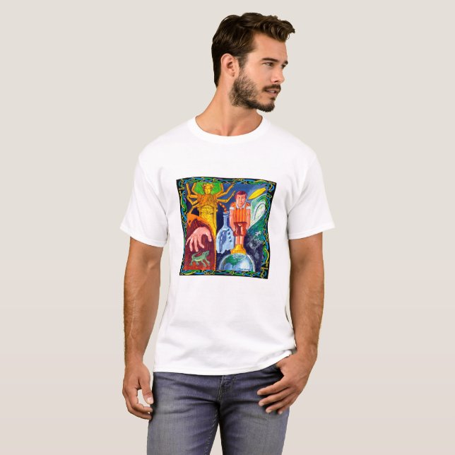 T-shirt d'homme de Foosball (Devant entier)
