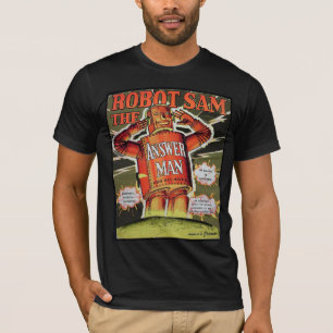 T-shirt d'homme de réponse de Sam de robot