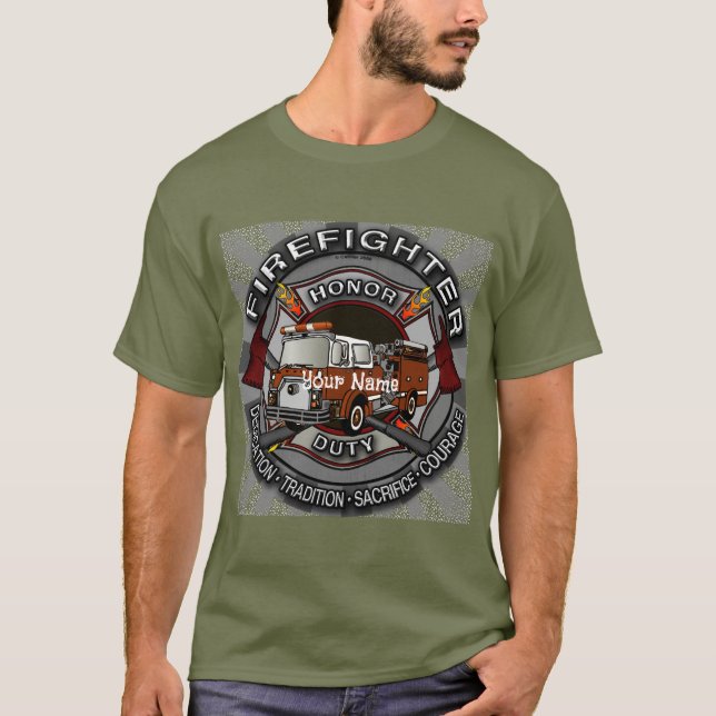 T-shirt d'honneur pompier (Devant)