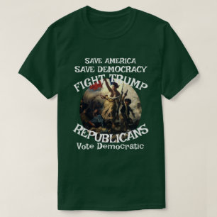 T-shirt DHS FBI CBP Américain Élection Vote Drapeau