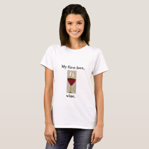 T-shirt d'humour de vin