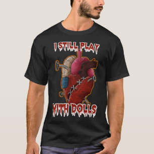 T-shirt DIA DE LOS MUERTOS Coeur de poupée Voodoo Je joue
