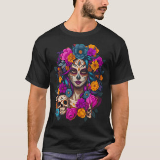 T-shirt Dia De Los Muertos Mexican Day Of The Dead Sugar