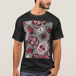 T-shirt Dia de los Muertos : Motif Vintage