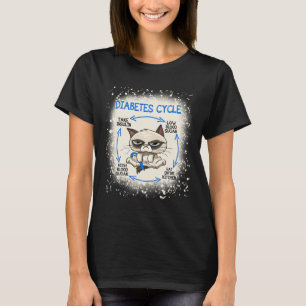 T-shirt Diabète Cycle Diabète Sensibilisation Plaisir Chat