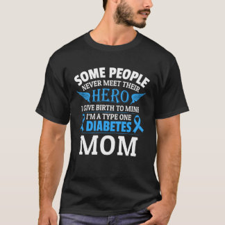 T-shirt Diabetes Mom Type 1 Mother Diabetic T1D Awareness 