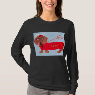 T-shirt Diable Dachshund