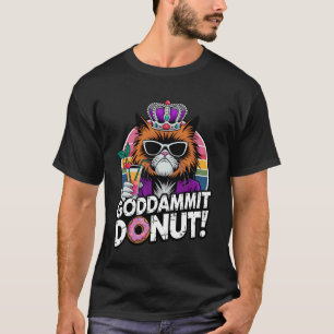 T-shirt Diable de Beignet Drôle Princesse Chat Lunettes