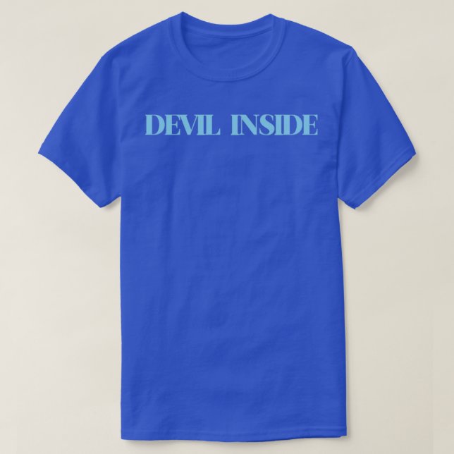 T-shirt Diable en bleu intérieur (Design devant)