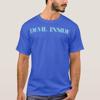 T-shirt Diable en bleu intérieur