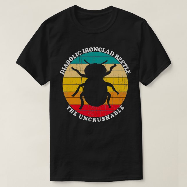 T-shirt Diabolisant Ironclad Beetle Uncrushable Science Do (Design devant)
