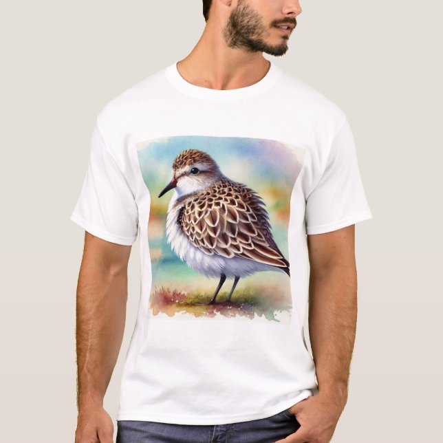 T-shirt Diademed Sandpiper Plover 290824AREF134 - Watercol (Devant)