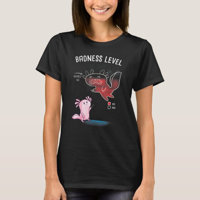 T-shirt Diagramme Axolotl de niveau de Badm Diagramme Mauv (Devant)