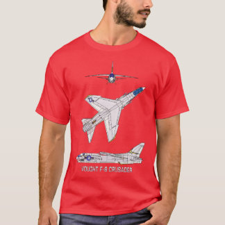 T-shirt Diagramme cadeau de Croiseur américain F8