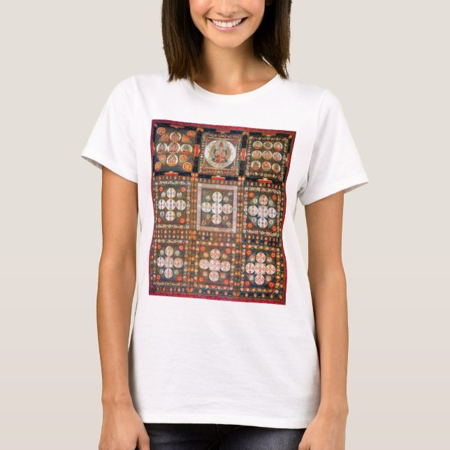 T-shirt Diagramme cosmique Mandala pour la méditation (Devant)