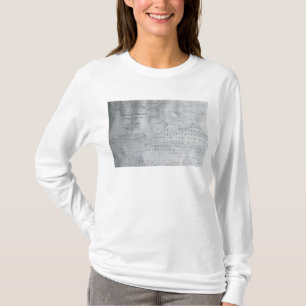 T-shirt Diagramme de baleine du North Pacific, 1851