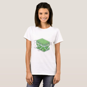 T-shirt Diagramme de cellule Plante de la structure de tis