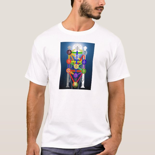 T-shirt Diagramme de la structure de l'arbre de vie de la  (Devant)