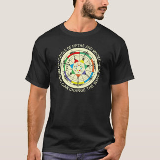 T-shirt Diagramme de modes de musique et cercle des