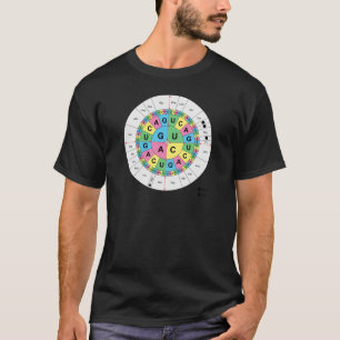 T-shirt Diagramme de Tableau de séquence de bases d'acide