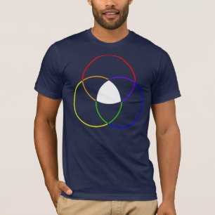 T-shirt diagramme de venn couleur