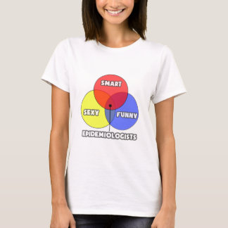 T-shirt Diagramme de Venn .. Épidémiologiste