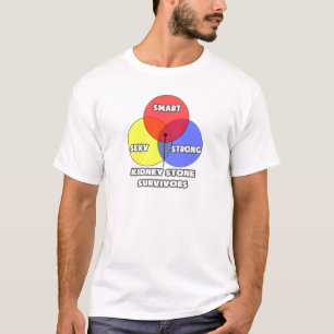 T-shirt Diagramme de Venn .. Survivants des Stones du Rein